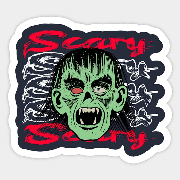 Zombie Sticker by Mrtstore